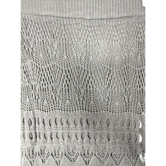 Grey Crochet Maxi Skirt - Picture 3 of 4